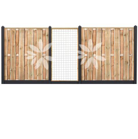 All-in pakket Grenen Rustiek 180x180cm incl. plaatsen 