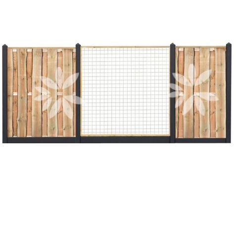 All-in pakket Grenen Rustiek 180x180cm incl. plaatsen 