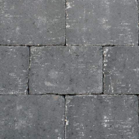 Excluton Abbeystones Getrommeld 20x30x6cm Nero