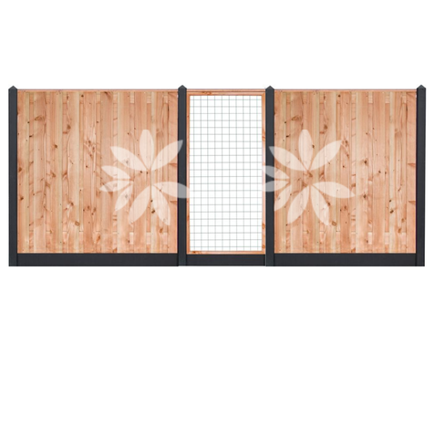 All-in pakket Lariks Douglas Zwarte Woud 180x180cm incl. plaatsen 
