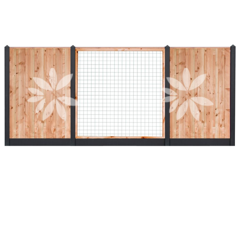 All-in pakket Lariks Douglas Zwarte Woud 180x180cm incl. plaatsen 