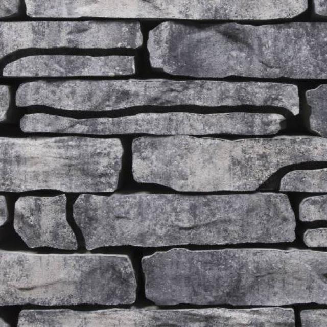 Excluton Stone Walling Grijs/Zwart