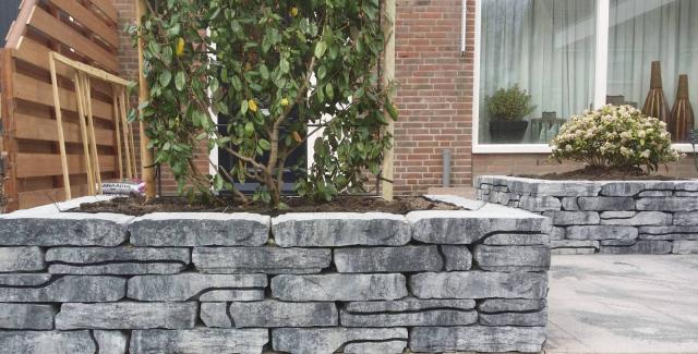 Excluton Stone Walling Grijs/Zwart