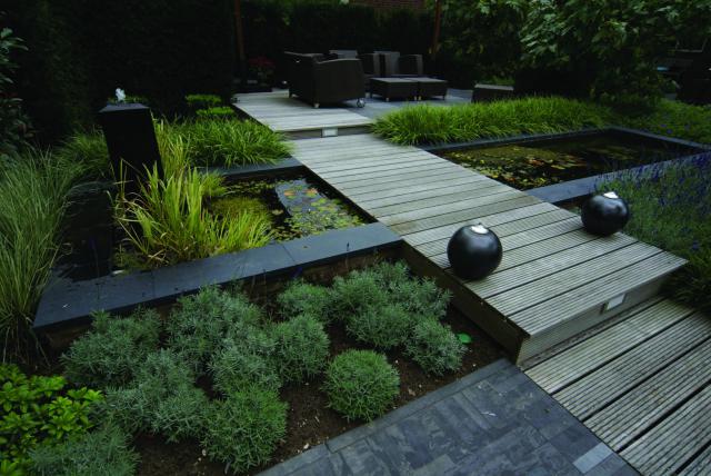Excluton President Vijverrand 100x25x3cm Black