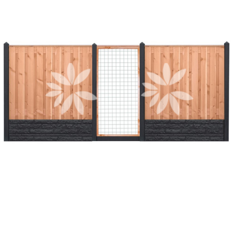 All-in pakket Lariks Douglas Zwarte Woud 150x180cm met motief incl. plaatsen 