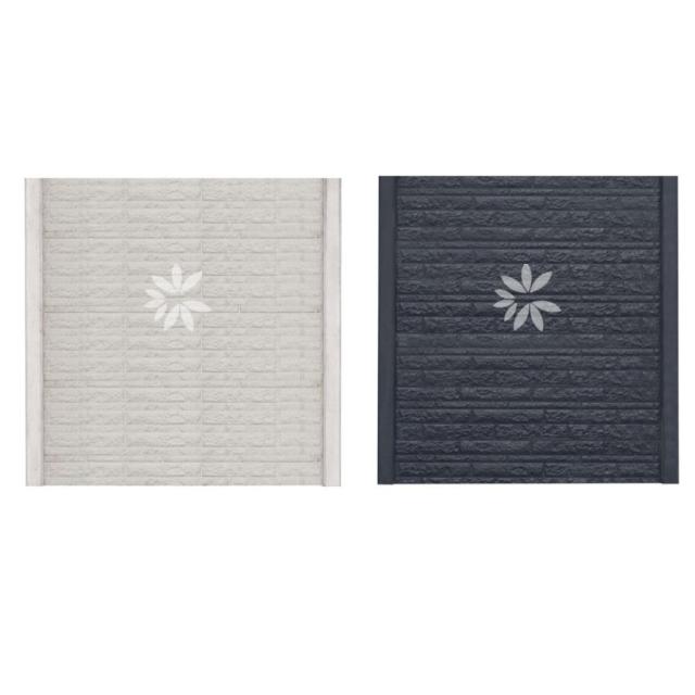 All-in pakket beton schutting met motief losse materialen