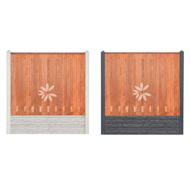 All-in pakket Hardhout Dronten 150x180cm met motief losse materialen