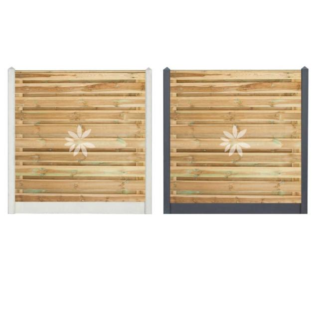 All-in pakket Grenen Breda 180x180cm horizontaal losse materialen