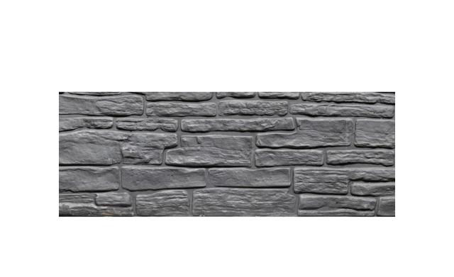Onderplaat Nostalgiemotief antraciet 36x3.5x184cm
