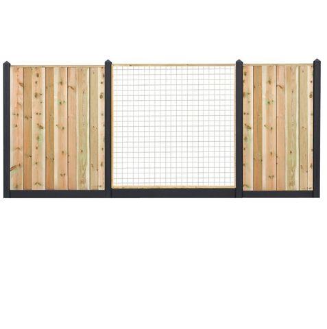 All-in pakket Grenen Twente ( dicht ) 180x180cm incl. plaatsen 