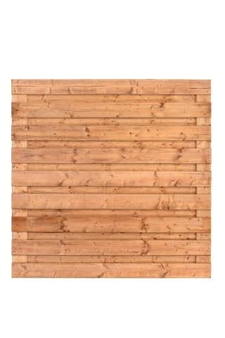 Tuinscherm Zagora Red Class Wood 180x180cm horizontaal