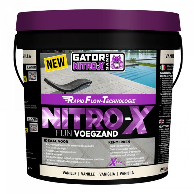 Gator Nitro X fijn Vanille voegmortel 12.5kg emmer