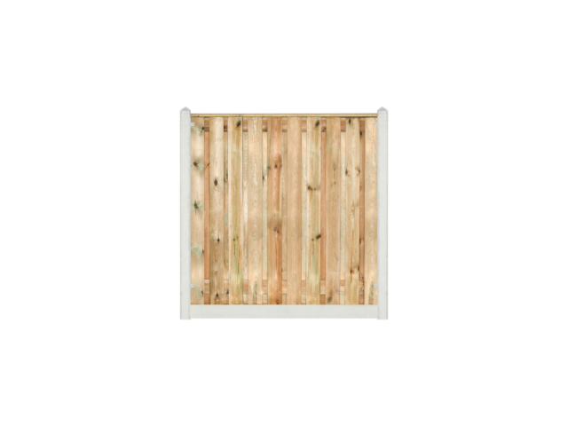 Geimpregneerd Grenen Enschede 180x180cm wit/grijs