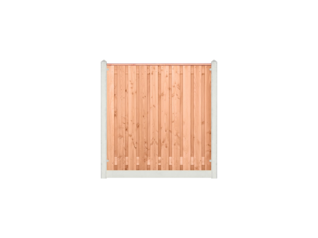 Lariks/Douglas Zwarte Woud 180x180cm wit/grijs