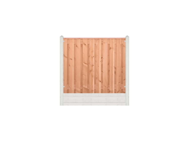 Lariks/Douglas Zwarte Woud 150x180cm wit/grijs