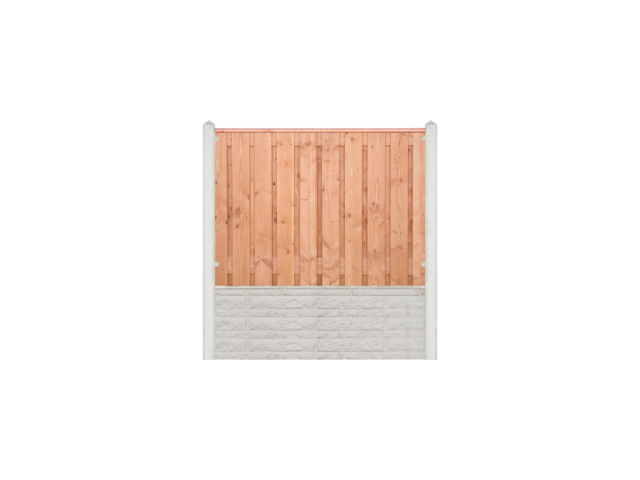 Lariks/Douglas Zwarte Woud 130x180cm wit/grijs