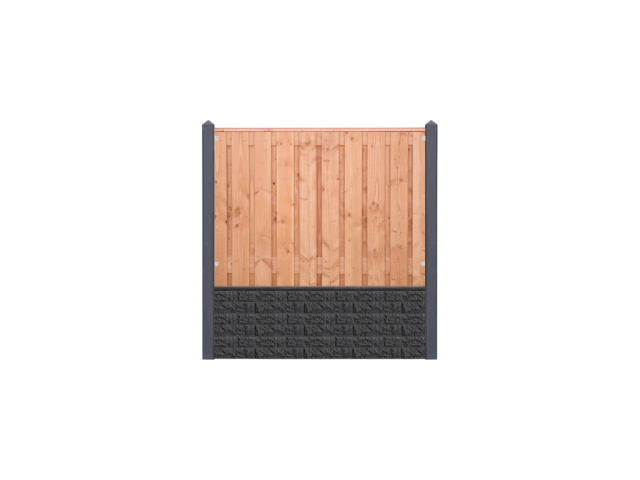 Lariks/Douglas Zwarte Woud 130x180cm antraciet