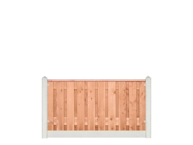 Lariks/Douglas Zwarte Woud 90x180cm wit/grijs