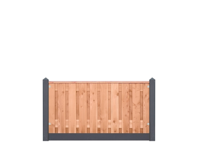 Lariks/Douglas Zwarte Woud 90x180cm antraciet