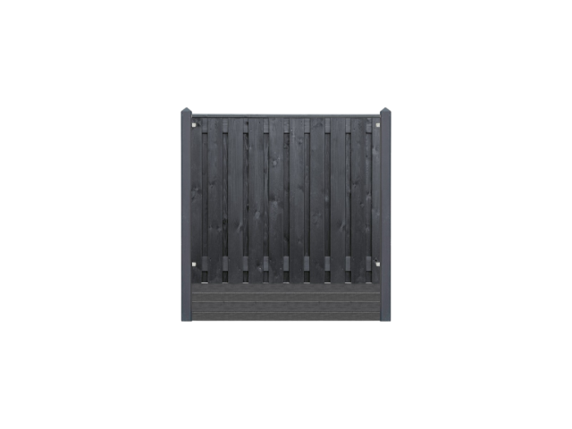 Zwart Gespoten Stuttgard 150x180cm antraciet