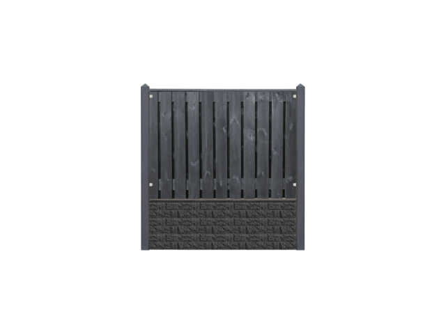 Zwart Gespoten Stuttgard 130x180cm antraciet