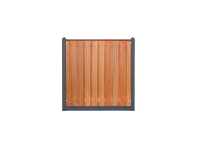 Hardhout Dronten 180x180cm antraciet