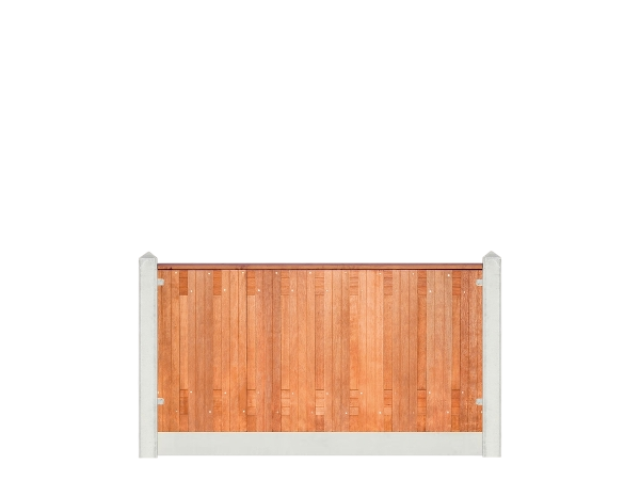 Hardhout Dronten 90x180cm wit/grijs