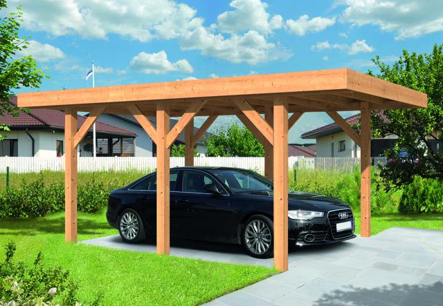 DHZ Carport Sloten plat dak excl. plaatsen