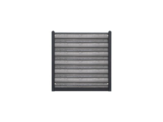 Zwart Gespoten potdekselplanken 180x180cm gecoat