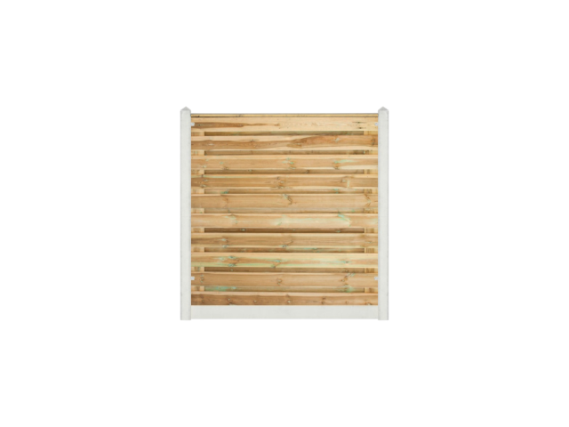 Geimpregneerd Grenen Breda 180x180cm wit/grijs