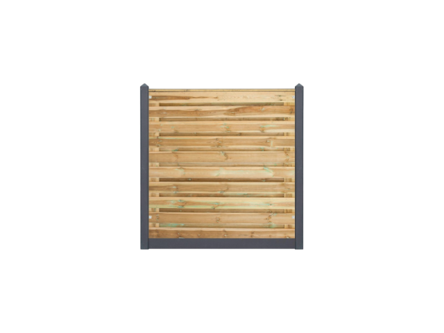 Geimpregneerd Grenen Breda 180x180cm antraciet