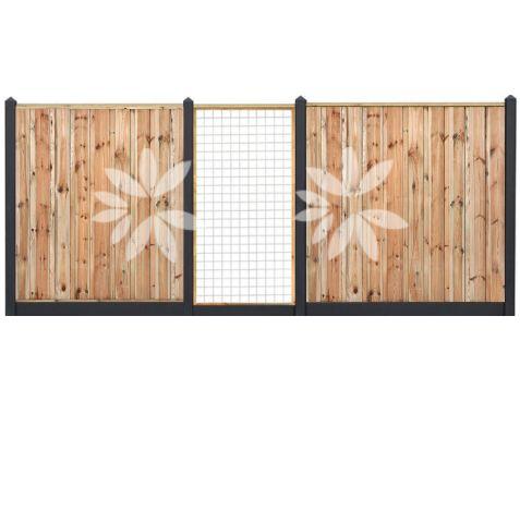 All-in pakket Grenen Monaco ( dicht ) 180x180cm incl. plaatsen 