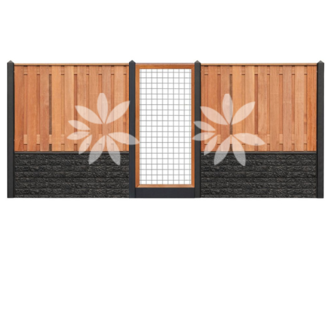 All-in pakket Hardhout Dronten 130x180cm met motief incl. plaatsen 