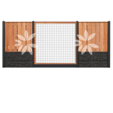 All-in pakket Hardhout Dronten 130x180cm met motief incl. plaatsen 